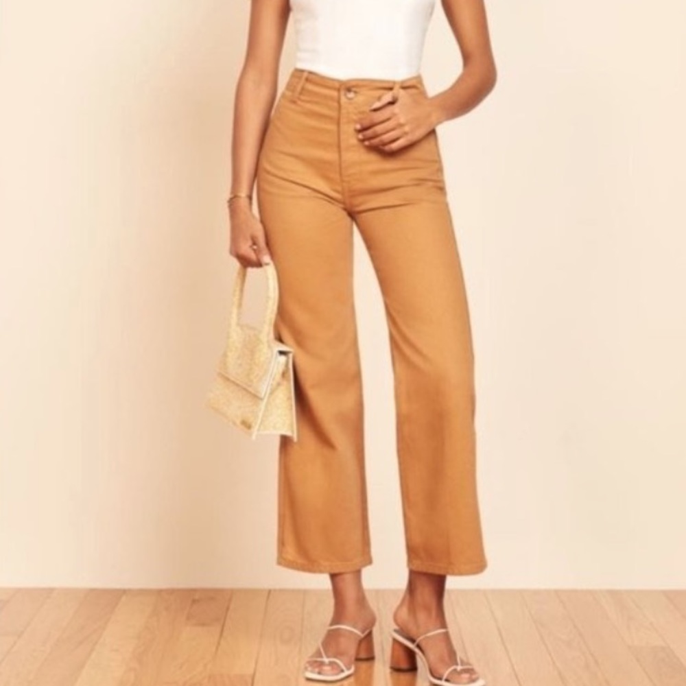 Reformation Marine Jeans in Butterscotch